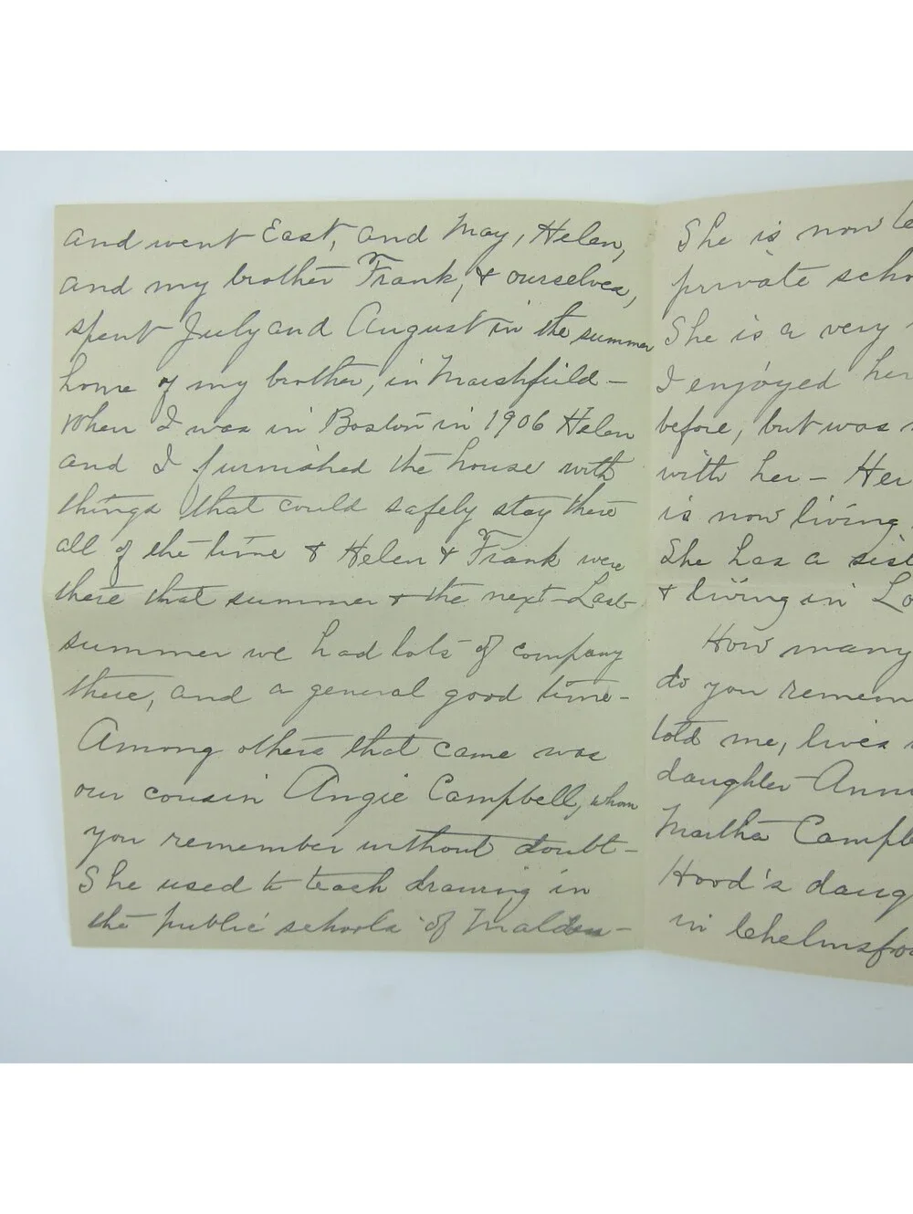 Antique Letter Caroline Burlingame Earlville Illinois Anna Powers Coden Alabama